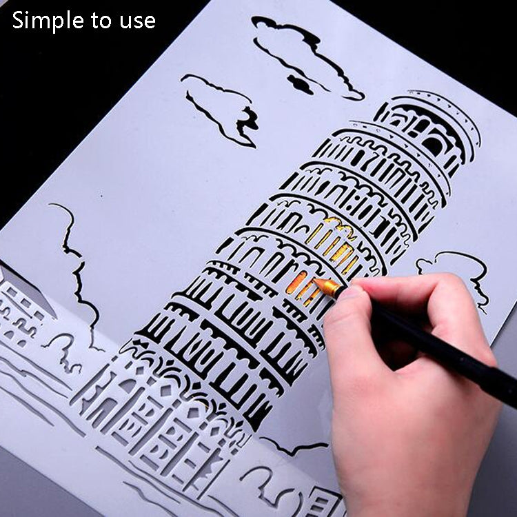 7 Castle Construction Series Painting Template Theme City A4 Label Template - Art Supplies by PMC TechLife | Online Shopping South Africa | PMC TechLife | Buy Now Pay Later Mobicred