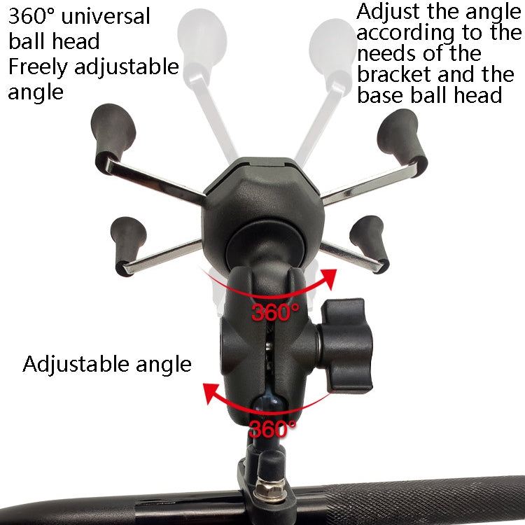 N-STAR N002 Motorcycle Bicycle Mobile Phone Bracket Riding Equipment(Small T Head) - Holders by N-STAR | Online Shopping South Africa | PMC TechLife | Buy Now Pay Later Mobicred