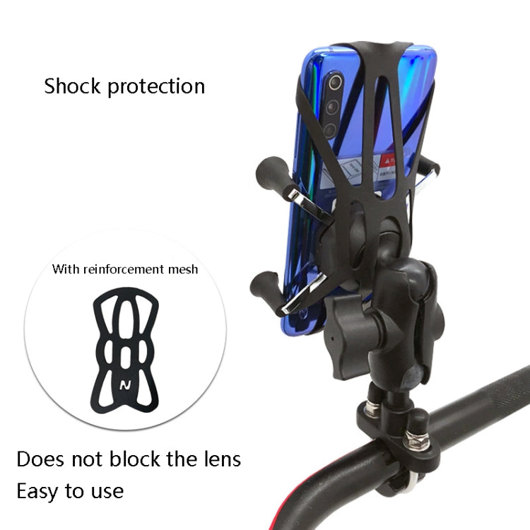 N-STAR N002 Motorcycle Bicycle Mobile Phone Bracket Riding Equipment(Small Tilted Head) - Holders by N-STAR | Online Shopping South Africa | PMC TechLife | Buy Now Pay Later Mobicred