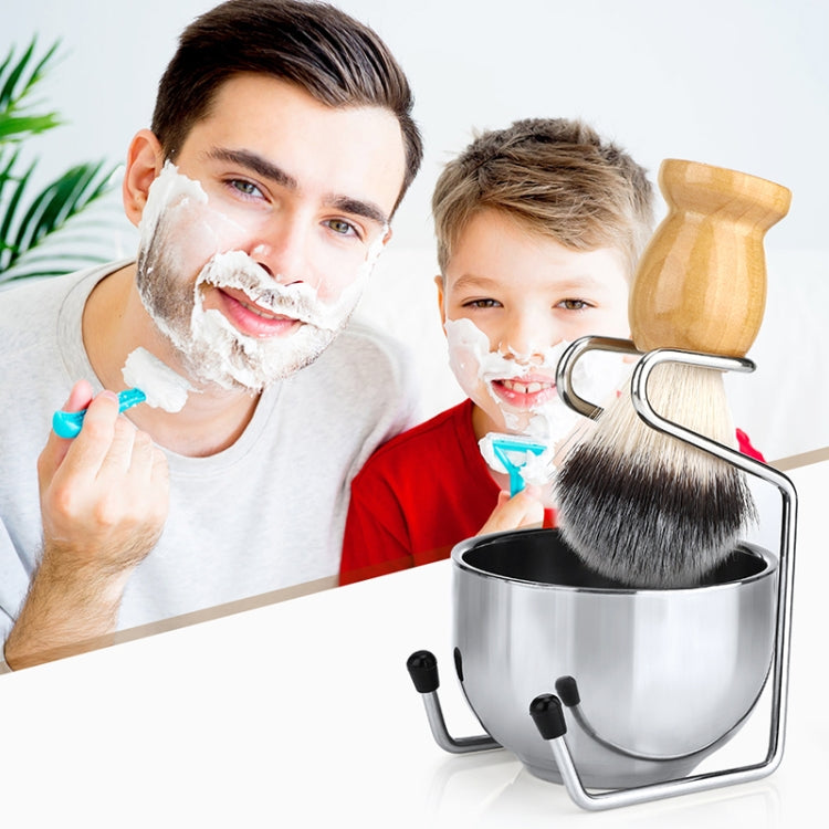 B3004 3 Pcs/Set Men Styling Tools Nylon Beard Brush Rack Foam Bowl(3 Pcs/Set) - free shipping - PMC TechLife - Order now!