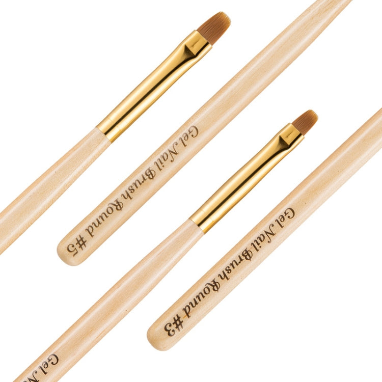 Nail Art Pen Nail Round Head Phototherapy Pen Painted Pen Brush Beauty Brush(Number 4) - free shipping - PMC Jewellery - Order now!