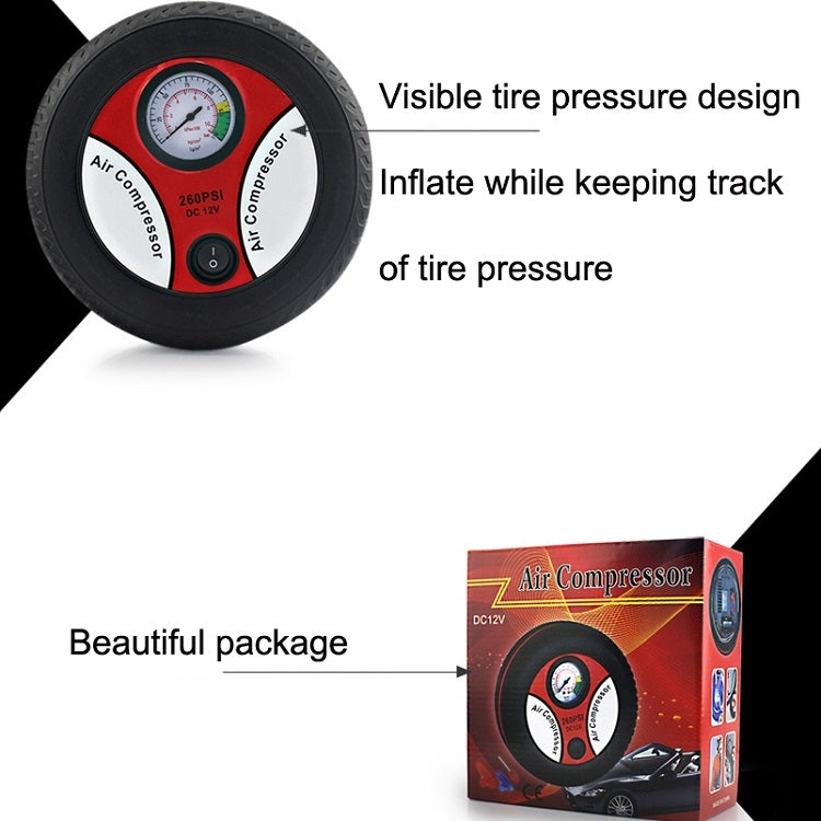 DC12V 12A Car Portable Air Pump Electric Car Tire Pump, Specification��� 16-cylinder Small Motor - free shipping - PMC TechLife - Order now!