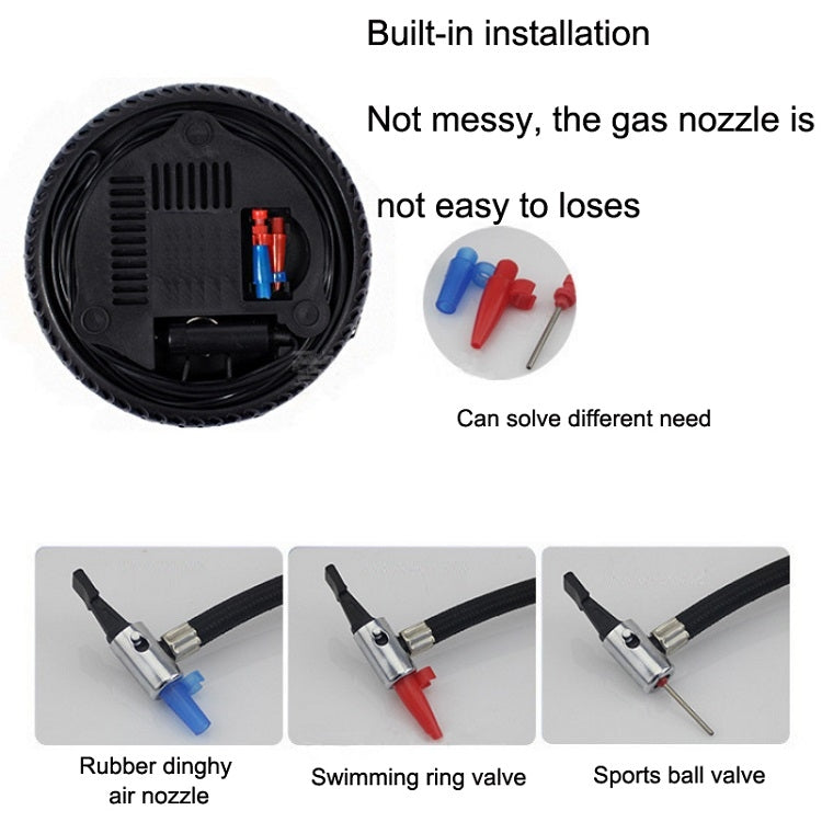 DC12V 12A Car Portable Air Pump Electric Car Tire Pump, Specification��� 25-cylinder Tire Inflatable Pump - Inflatable Pump by PMC TechLife | Online Shopping South Africa | PMC TechLife