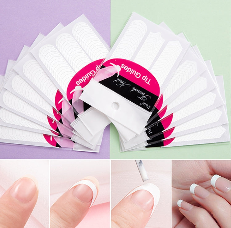 Manicure Tool  Set Fingernails Word Cut Set, Specification: Transparent French Large Set - free shipping - PMC Jewellery - Order now!