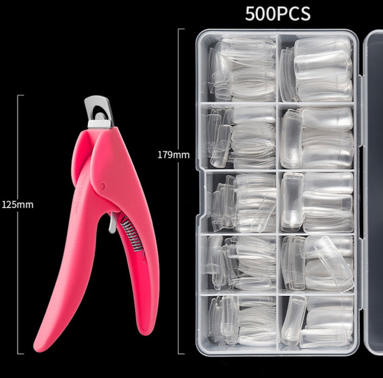 Manicure Tool  Set Fingernails Word Cut Set, Specification: Transparent French Large Set - free shipping - PMC Jewellery - Order now!