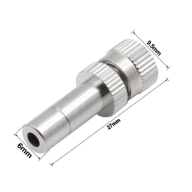 6mm Humidifying And Dedusting Cooling Atomizing Sprinkler Quick-Plug Fog Misting Nozzle, Model: 0.15mm - Watering & Irrigation by PMC TechLife | Online Shopping South Africa | PMC TechLife