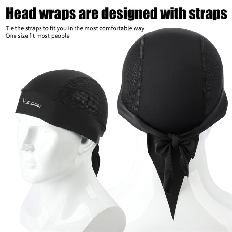 West Biking Summer Ice Silk Pirate Cap Riding Cap Men And Women  Outdoor Windproof Sunscreen Headgear, Size: Free Size(Triangle Towel Black) - free shipping - PMC TechLife - Order now!