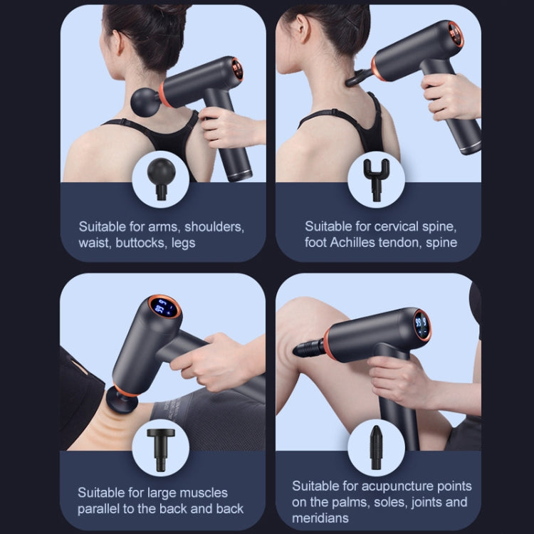 Muscles Relax Massager Fitness Equipment Fascia Gun, Colour: Storage Model (Black) - free shipping - PMC TechLife - Order now!
