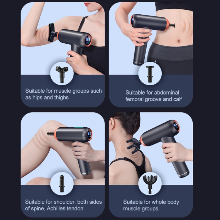 Muscles Relax Massager Fitness Equipment Fascia Gun, Colour: Storage Model (Black) - free shipping - PMC TechLife - Order now!