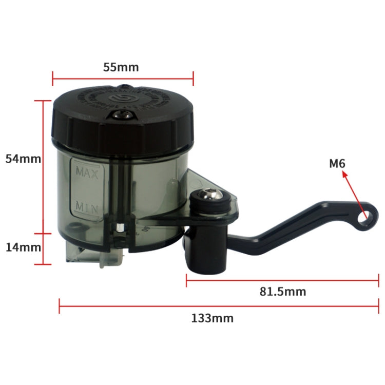 Motorcycle Modified Fittings Front Brake Oil Liquid Oil Cup Direct Pump Large Capacity Universal Oil Pot(Black) - Motorbike Brakes by PMC TechLife | Online Shopping South Africa | PMC TechLife | Buy Now Pay Later Mobicred