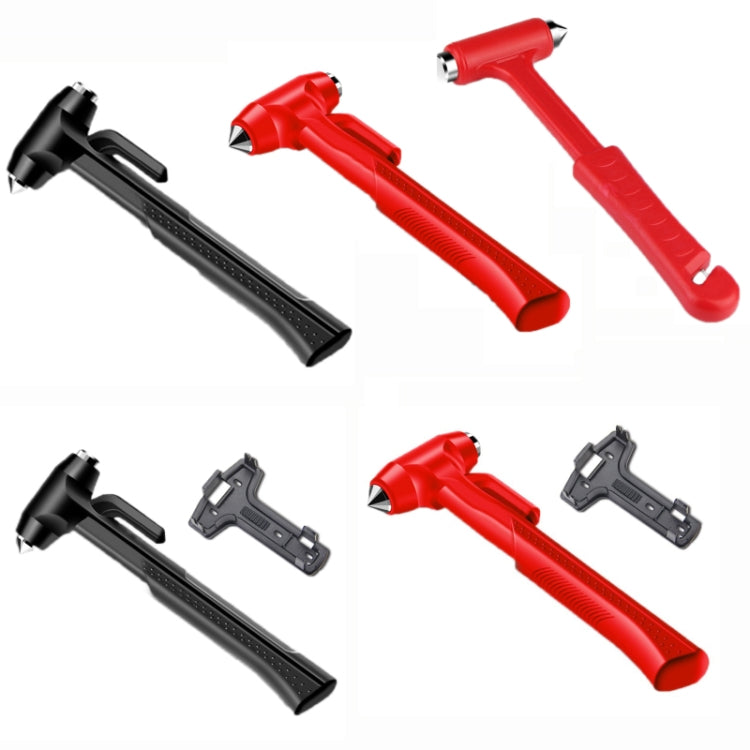 Car Safety Life-Saving Hammer Car Emergency Multifunctional Window Breaker, Colour: Deluxed Black With Fixed Rack - Emergency Hammer by PMC TechLife | Online Shopping South Africa | PMC TechLife | Buy Now Pay Later Mobicred