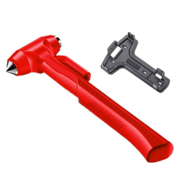 Car Safety Life-Saving Hammer Car Emergency Multifunctional Window Breaker, Colour: Deluxed Red With Fixed Rack - Emergency Hammer by PMC TechLife | Online Shopping South Africa | PMC TechLife | Buy Now Pay Later Mobicred