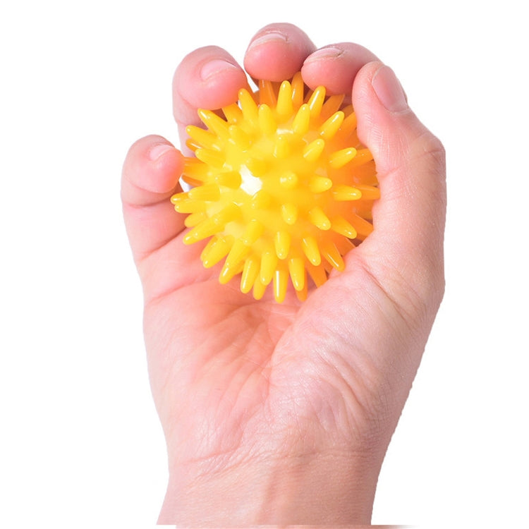 2 PCS TPR Grip Ball Rehabilitation Hemiplegia Stroke Massage Finger Ball, Specification: 6cm (Yellow) - free shipping - PMC TechLife - Order now!