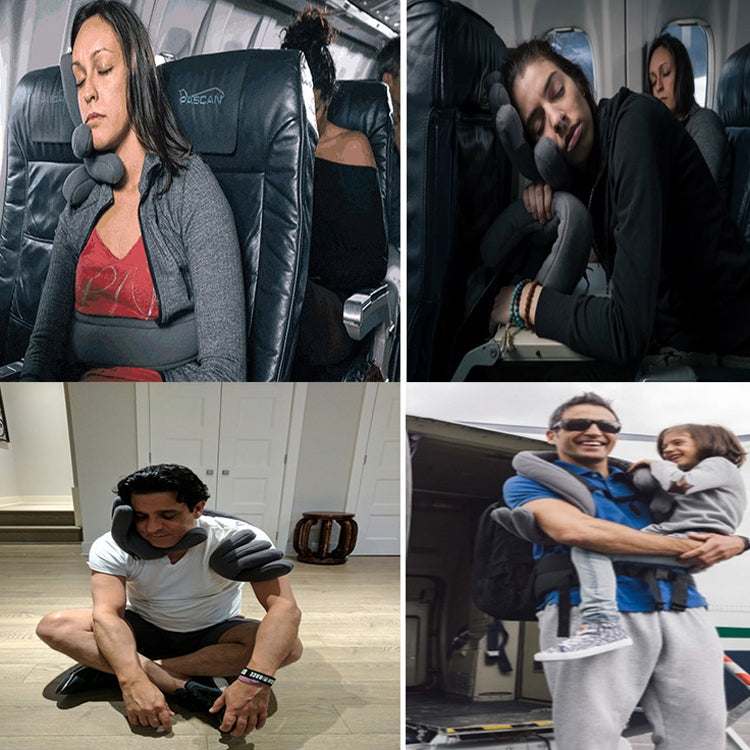 LC-07 Travel Head Pillow Car Headrest Office Lunch Break Pillow(Red) - free shipping - PMC TechLife - Order now!