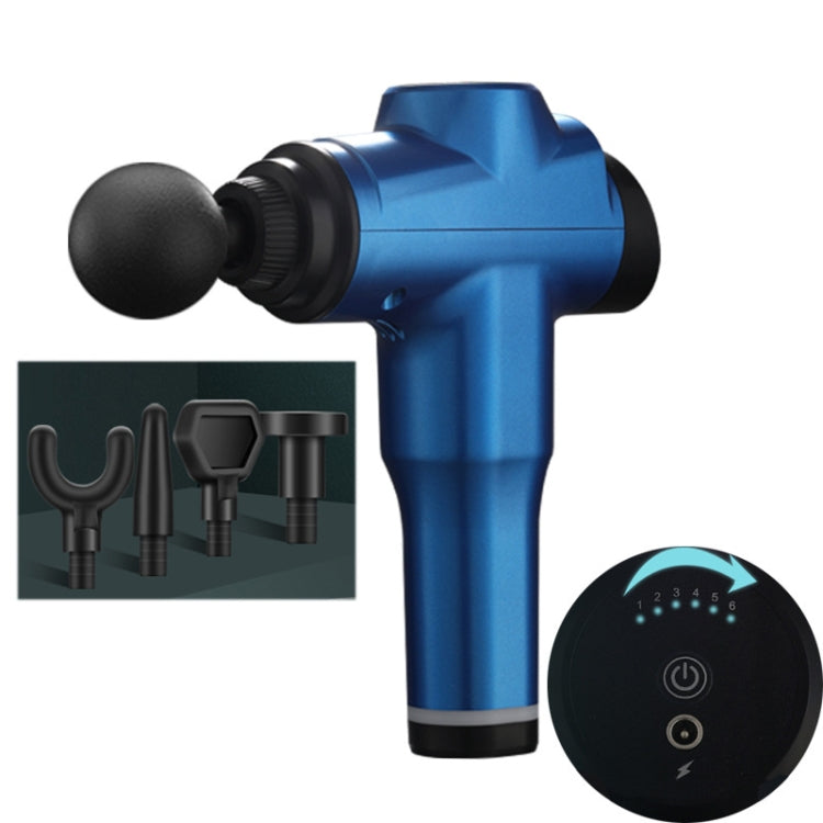 Muscles Relax Massager Portable Fitness Equipment Fascia Gun, Specification: 6206 6 Gears Blue(UK Plug) - free shipping - PMC TechLife - Order now!