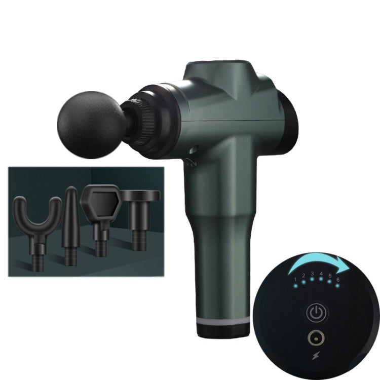 Muscles Relax Massager Portable Fitness Equipment Fascia Gun, Specification: 6206 6 Gears Green(AU Plug) - free shipping - PMC TechLife - Order now!