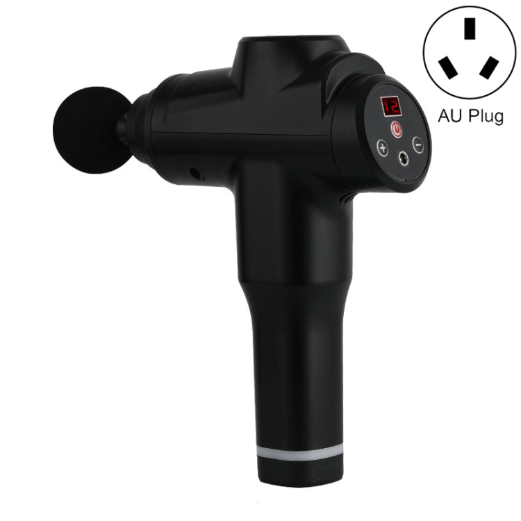 Muscles Relax Massager Portable Fitness Equipment Fascia Gun, Specification: 6212 12 Gears Black(AU Plug) - free shipping - PMC TechLife - Order now!