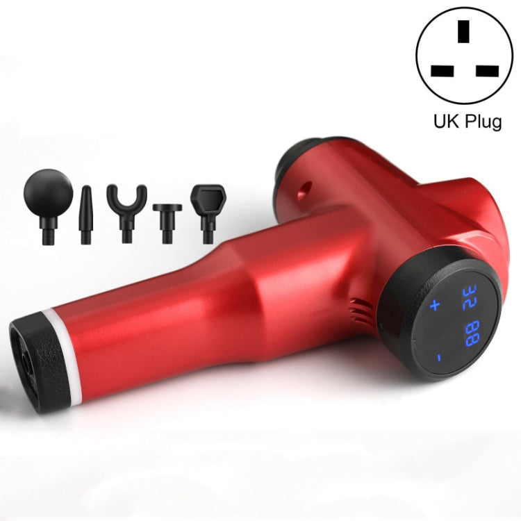 Muscles Relax Massager Portable Fitness Equipment Fascia Gun, Specification: 6232 32 Gears Red(UK Plug) - free shipping - PMC TechLife - Order now!
