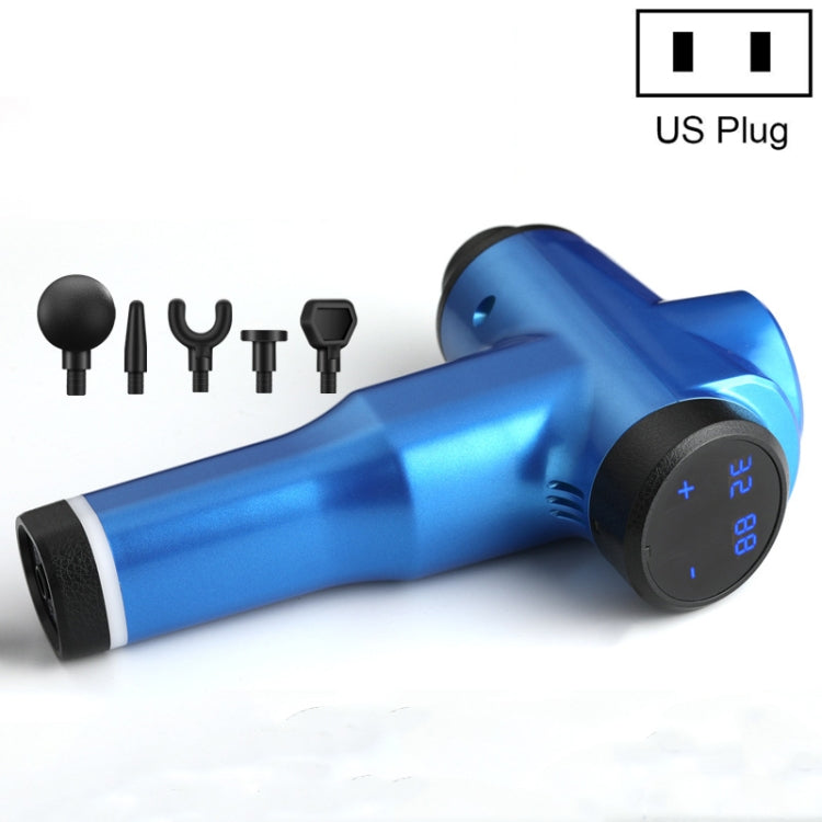 Muscles Relax Massager Portable Fitness Equipment Fascia Gun, Specification: 6232 32 Gears Blue(US Plug) - free shipping - PMC TechLife - Order now!