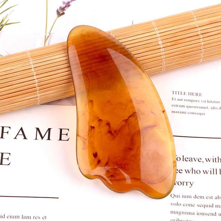 Resin Scraping Sheet Massage Facial Tendon Stick Beauty Salon Shave Board Acupuncture Pen, Color Classification: Amber Triangle - free shipping - PMC TechLife - Order now!