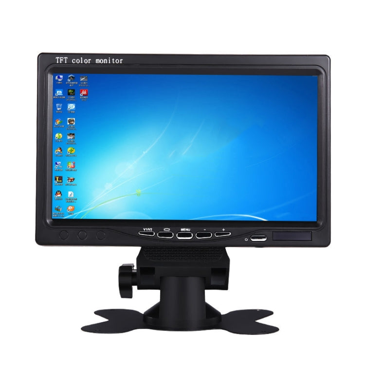 YB-700A-1 7 Inch 12/24V HD Car Monitor Display HDMI VGA AV Interface Home Computer Video Player Resolution: 1024 x 600 - Rearview Monitors by PMC TechLife | Online Shopping South Africa | PMC TechLife | Buy Now Pay Later Mobicred