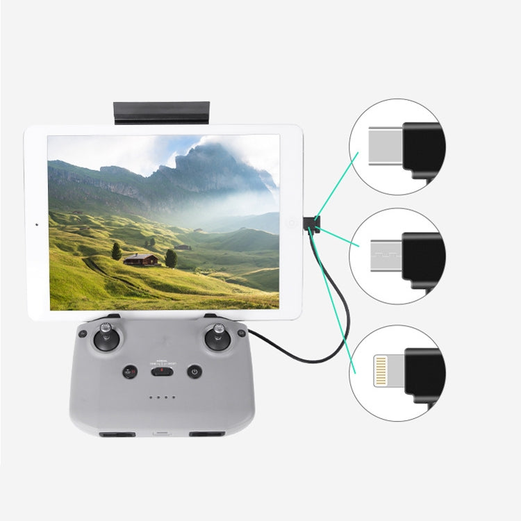 Sunnylife TY-X9304 Suitable For DJI Mavic Air 2S / DJI FPV Flight Glasses V2 / Mavic Mini2 / Osmo Pocket 2 Mobile Phone Tablet Cable 30cm Type-C to Micro USB Cable - Other Accessories by PMC TechLife | Online Shopping South Africa | PMC TechLife | Buy Now Pay Later Mobicred