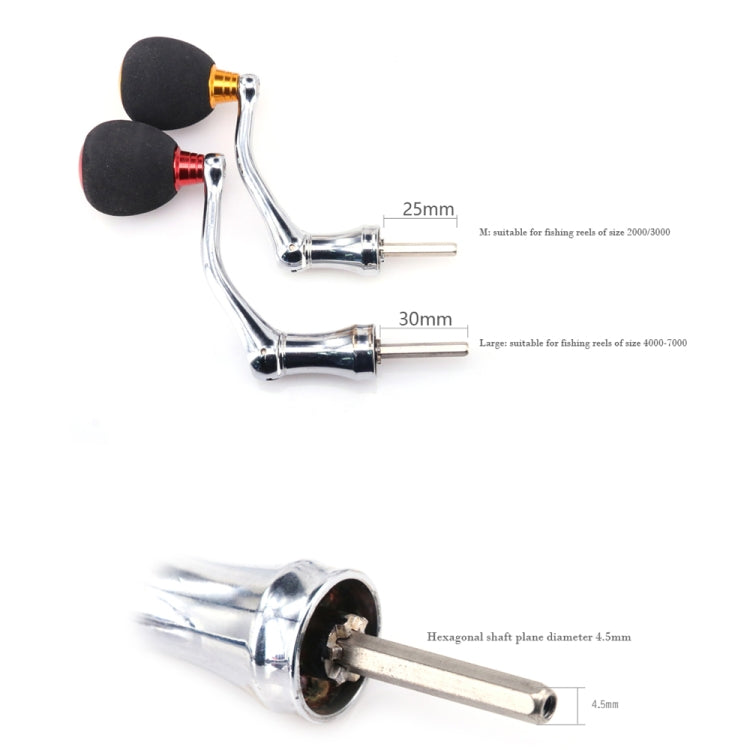 DEUKIO All-Metal EVA Rocker Fishing Reel Rocker Aluminum Alloy Knob For Fish Reel Tackle Accessory, Specification: Medium (Golden) - free shipping - PMC TechLife - Order now!