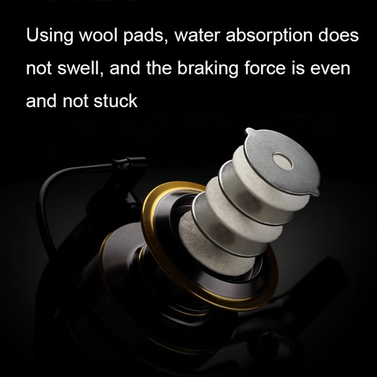 All Metal Rocker Arm Smooth Fishing Reel Spinning Reel, Spec: HE-5000 (Metal Grip) - Fishing Reels by PMC TechLife | Online Shopping South Africa | PMC TechLife | Buy Now Pay Later Mobicred