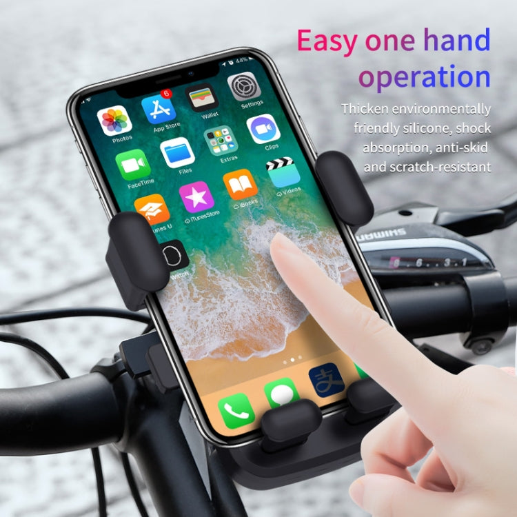 2 PCS Motorcycle Electrical Pedal Car Self-Lock Bracket Riding One-Button Shrink Mobile Phone Holder(Black M1) - Holder by PMC TechLife | Online Shopping South Africa | PMC TechLife | Buy Now Pay Later Mobicred