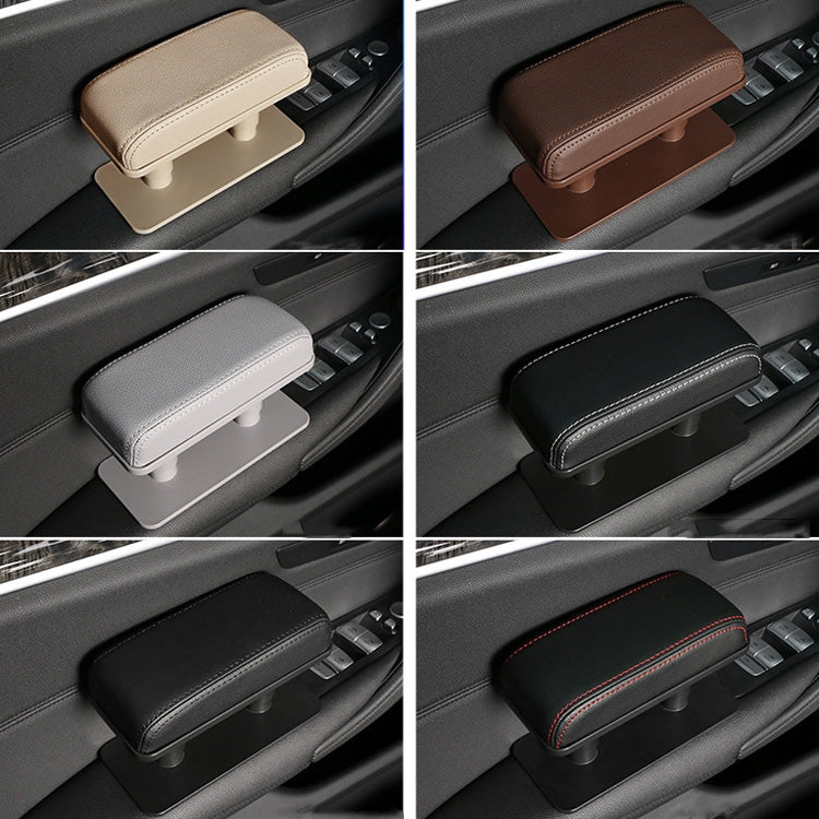 Car Arm Handle Seat Left Hand Elbow Tray Universal Leather Increasing Pad Central Armrest Box(Black+Red Line) - Seat Accessories by PMC TechLife | Online Shopping South Africa | PMC TechLife | Buy Now Pay Later Mobicred