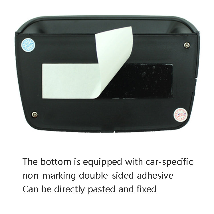 Solar Night Light Car Clock Automotive Electronic Clock Temperature Time+Date+Week+Temperature(Green Light) - Clocks & Car Meters by PMC TechLife | Online Shopping South Africa | PMC TechLife | Buy Now Pay Later Mobicred