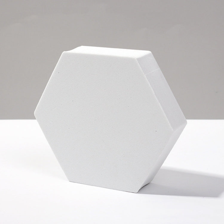 8 PCS Geometric Cube Photo Props Decorative Ornaments Photography Platform, Colour: 13 x 3cm Large White Hexagon - free shipping - PMC TechLife - Order now!
