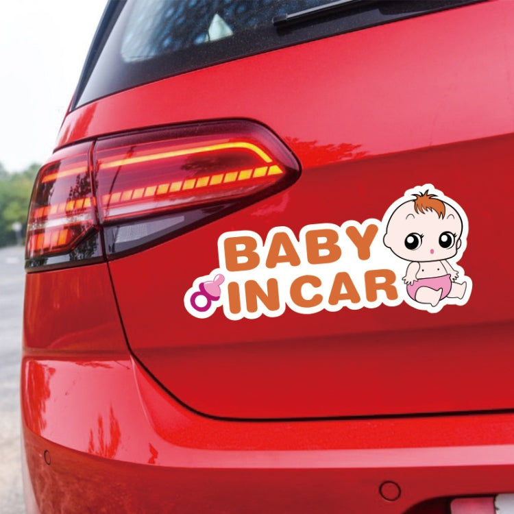 10 PCS There Is A Baby In The Car Stickers Warning Stickers Style: CT223O Triangle Boy Adhesive Stickers - Warning Sticker by PMC TechLife | Online Shopping South Africa | PMC TechLife | Buy Now Pay Later Mobicred