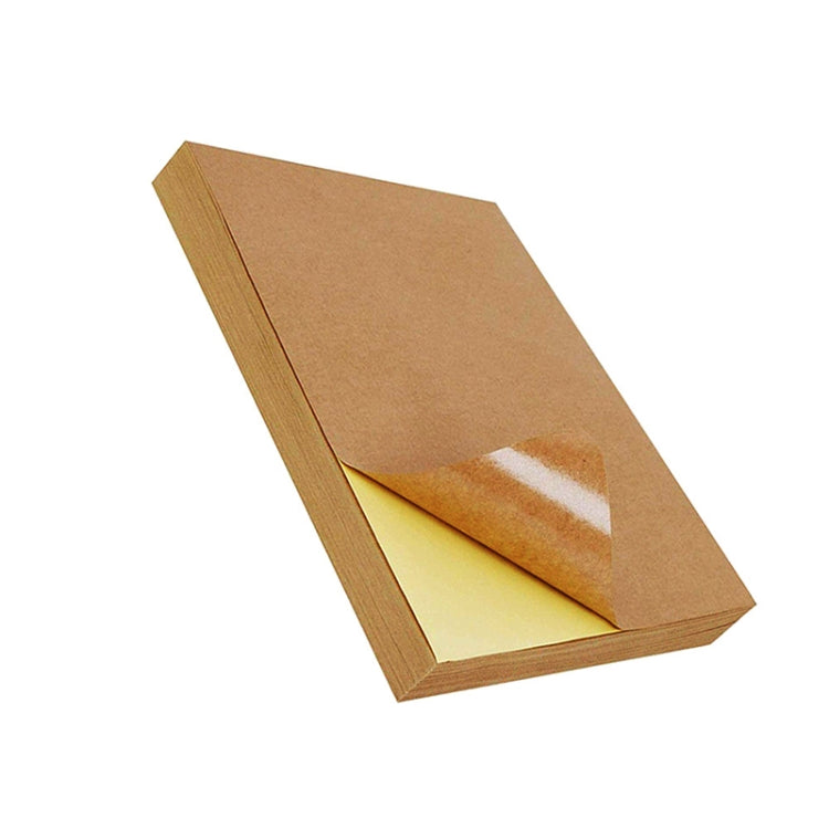GYNP8081 100 PCS Laser Inkjet Mark Sticker A4 Kraft Paper Self-Adhesive Printing Paper, Colour: Dark - Printer Accessories by PMC TechLife | Online Shopping South Africa | PMC TechLife | Buy Now Pay Later Mobicred