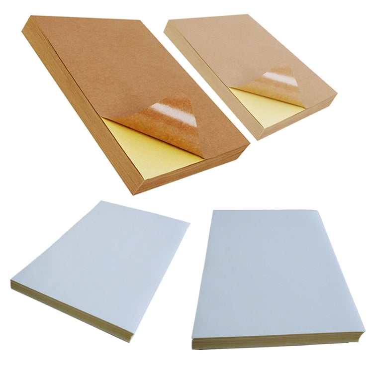 GYNP8081 100 PCS Laser Inkjet Mark Sticker A4 Kraft Paper Self-Adhesive Printing Paper, Colour: Dark - Printer Accessories by PMC TechLife | Online Shopping South Africa | PMC TechLife | Buy Now Pay Later Mobicred