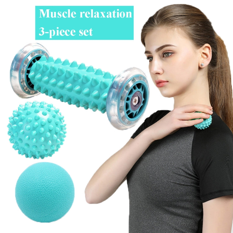Massage Ball Plantar Fascia Ball Muscle Relaxation Fitness Ball Hand Holding Ball,Style: Green Foot Bottom + Bump Peanut Ball + 7cm Tattan - Massage & Relaxation by PMC TechLife | Online Shopping South Africa | PMC TechLife