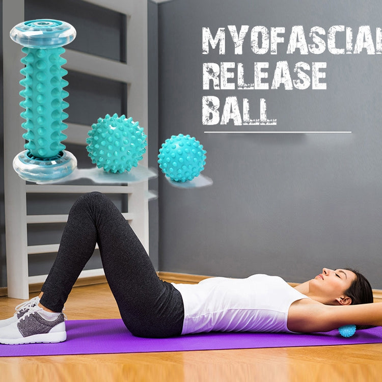 Massage Ball Plantar Fascia Ball Muscle Relaxation Fitness Ball Hand Holding Ball,Style: Green Foot Bottom + Bump Peanut Ball + 7cm Tattan - Massage & Relaxation by PMC TechLife | Online Shopping South Africa | PMC TechLife