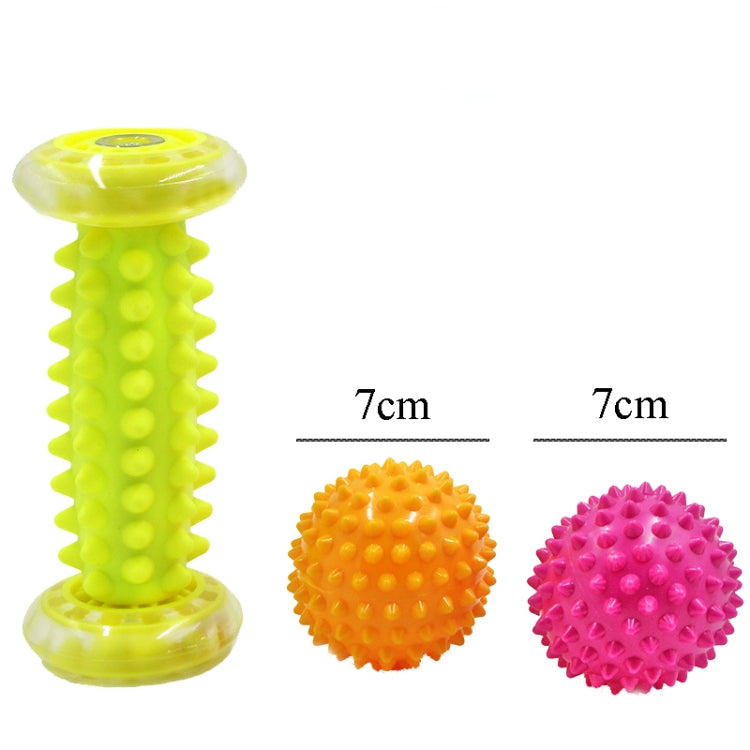 Massage Ball Plantar Fascia Ball Muscle Relaxation Fitness Ball Hand Holding Ball,Style: Yellow Foot Bottom + Tattoo 7cm 2 - free shipping - PMC TechLife - Order now!