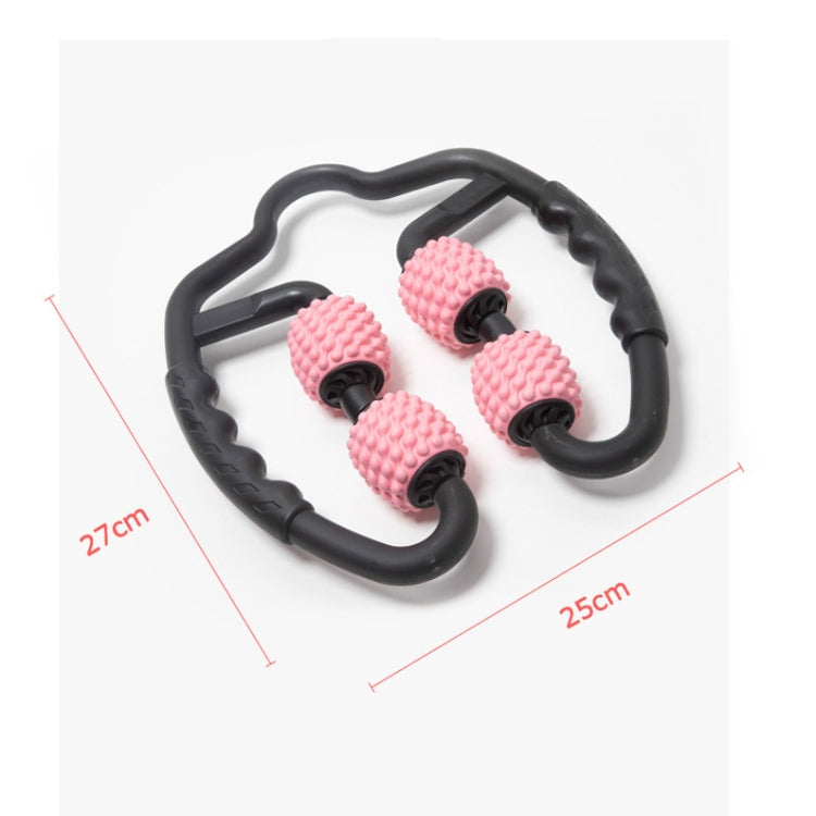 Foam Shaft Muscle Massage Roller Yoga Roller Fitness Supplies(Water-drop Type Cherry Pink) - free shipping - PMC TechLife - Order now!