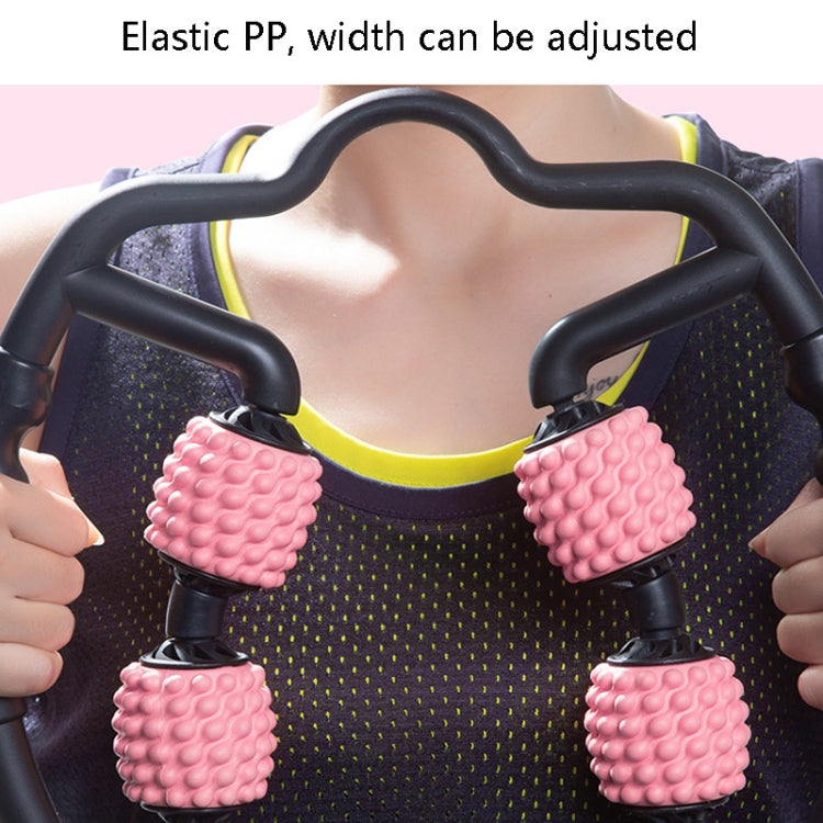 Foam Shaft Muscle Massage Roller Yoga Roller Fitness Supplies(Water-drop Type Cherry Pink) - free shipping - PMC TechLife - Order now!