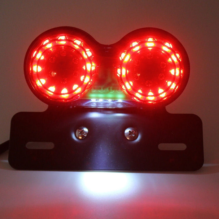 Motorcycle Modified Retro LED Integrated Rear Taillight Brake Light(Smoked Black Shell) - Signal Lights by PMC TechLife | Online Shopping South Africa | PMC TechLife | Buy Now Pay Later Mobicred