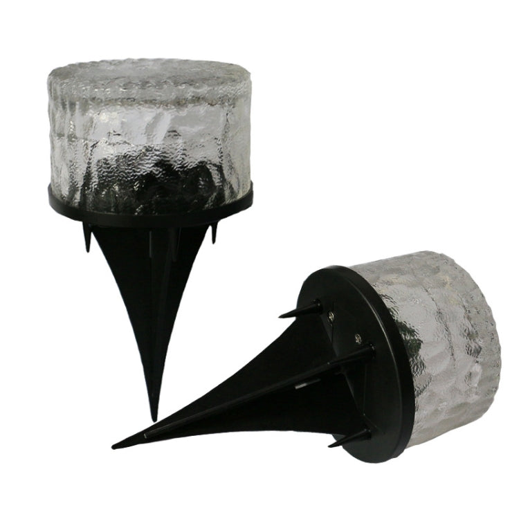 Outdoor Solar Buried Lamp Round Glass Floor Street Light Garden Ice Brick Waterproof Lamp(White Light) - Buried Lights by PMc TechLife | Online Shopping South Africa | PMc TechLife | Buy Now Pay Later Mobicred