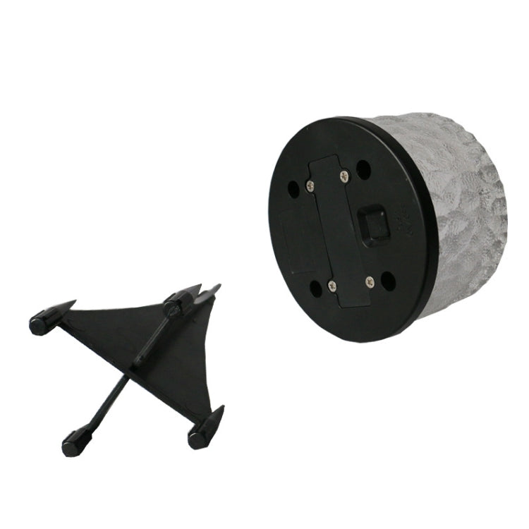 Outdoor Solar Buried Lamp Round Glass Floor Street Light Garden Ice Brick Waterproof Lamp(White Light) - Buried Lights by PMc TechLife | Online Shopping South Africa | PMc TechLife | Buy Now Pay Later Mobicred