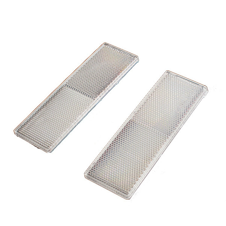 50 PCS Car Body Reflective Stickers Plastic Reflective Strip Reflector Truck Reflective Tablet Nonporous(White) - Reflective Material by PMC TechLife | Online Shopping South Africa | PMC TechLife | Buy Now Pay Later Mobicred