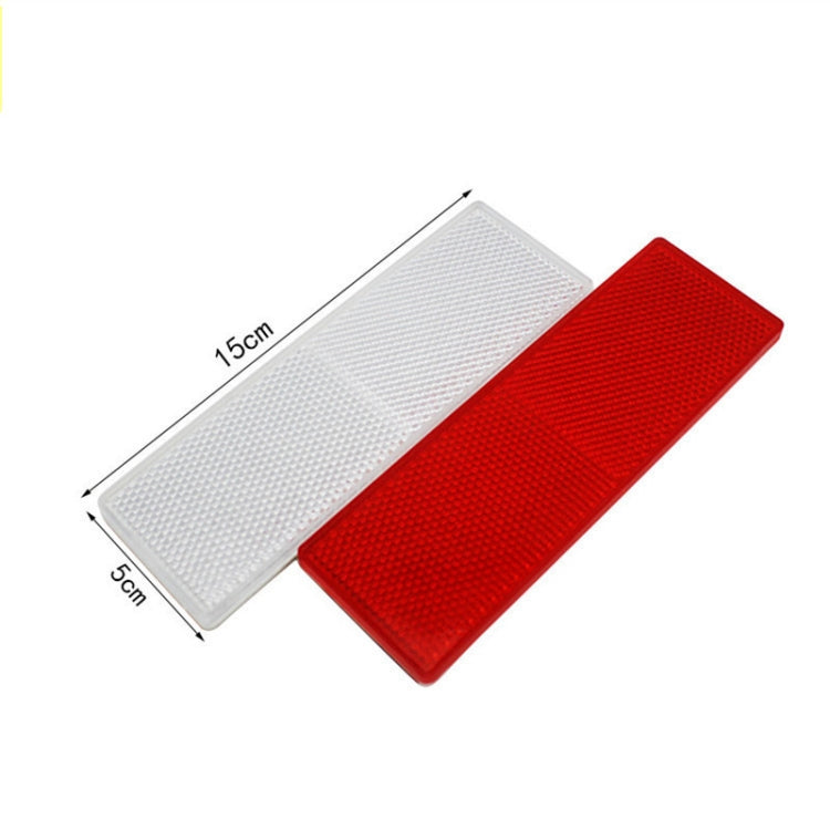 50 PCS Car Body Reflective Stickers Plastic Reflective Strip Reflector Truck Reflective Tablet Nonporous(Red) - Reflective Material by PMC TechLife | Online Shopping South Africa | PMC TechLife | Buy Now Pay Later Mobicred