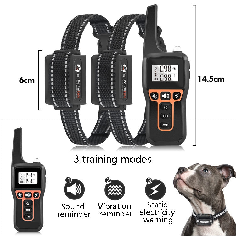 PaiPaitek PD529-2 Remote Training Dog Device Pet Training Supplies Anti-Barking Training Equipment - free shipping - PMC TechLife - Order now!