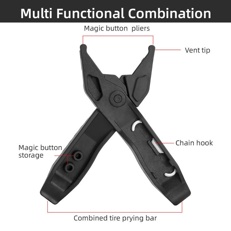 Bicycle Mini Portable Tire Rod Multi-Function Repair Car Tire Repair Tool Detachable Dual-Purpose Tool(Black) - Maintenance tools by PMc TechLife | Online Shopping South Africa | PMc TechLife | Buy Now Pay Later Mobicred