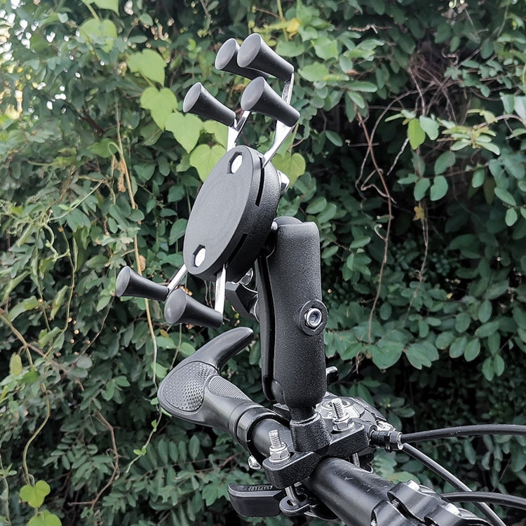Eagle Claws X-Type Six-Claw Metal Mobile Phone Back Clip Bicycle Motorcycle Mobile Phone Holder(Black) - Holder by PMC TechLife | Online Shopping South Africa | PMC TechLife | Buy Now Pay Later Mobicred