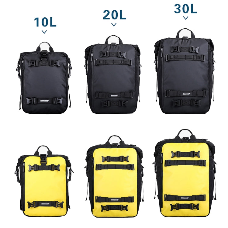 Rhinowalk Multi-Function Motorcycle Rear Seat Bag Combination Rear Shelf Pannier, Colour: Yellow 20L - free shipping - PMC TechLife - Order now!