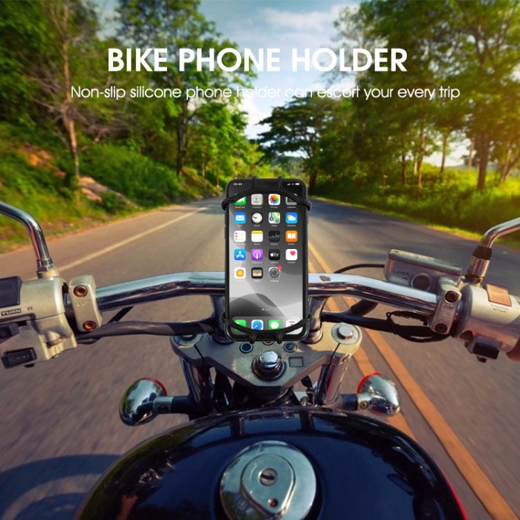 Multifunctional Silicone Bicycle Mobile Phone Holder Motorcycle Riding Navigation Fixed Bracket(Gray) - Holders by PMC TechLife | Online Shopping South Africa | PMC TechLife | Buy Now Pay Later Mobicred